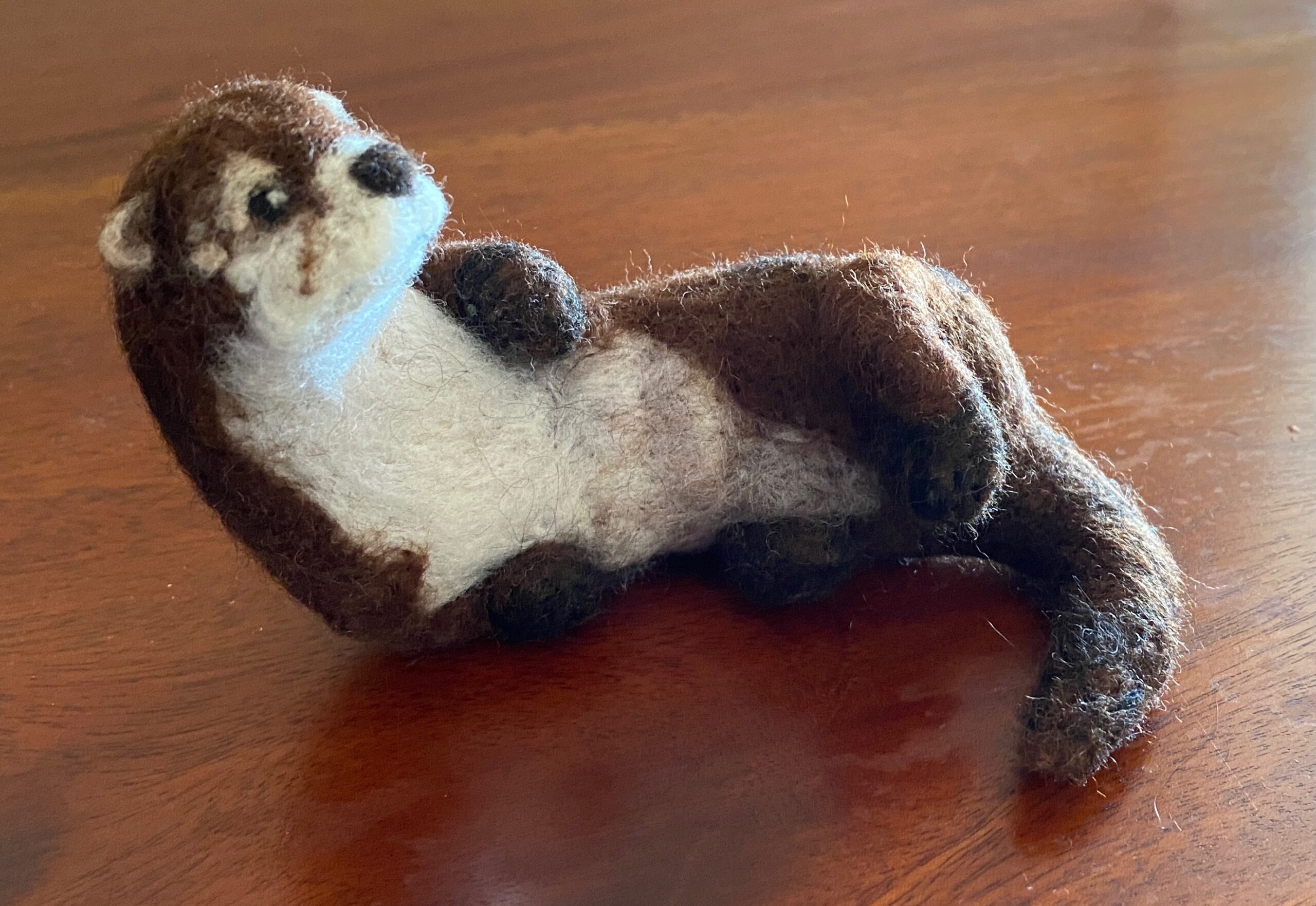 Needle felt River Otter by CeeBeers