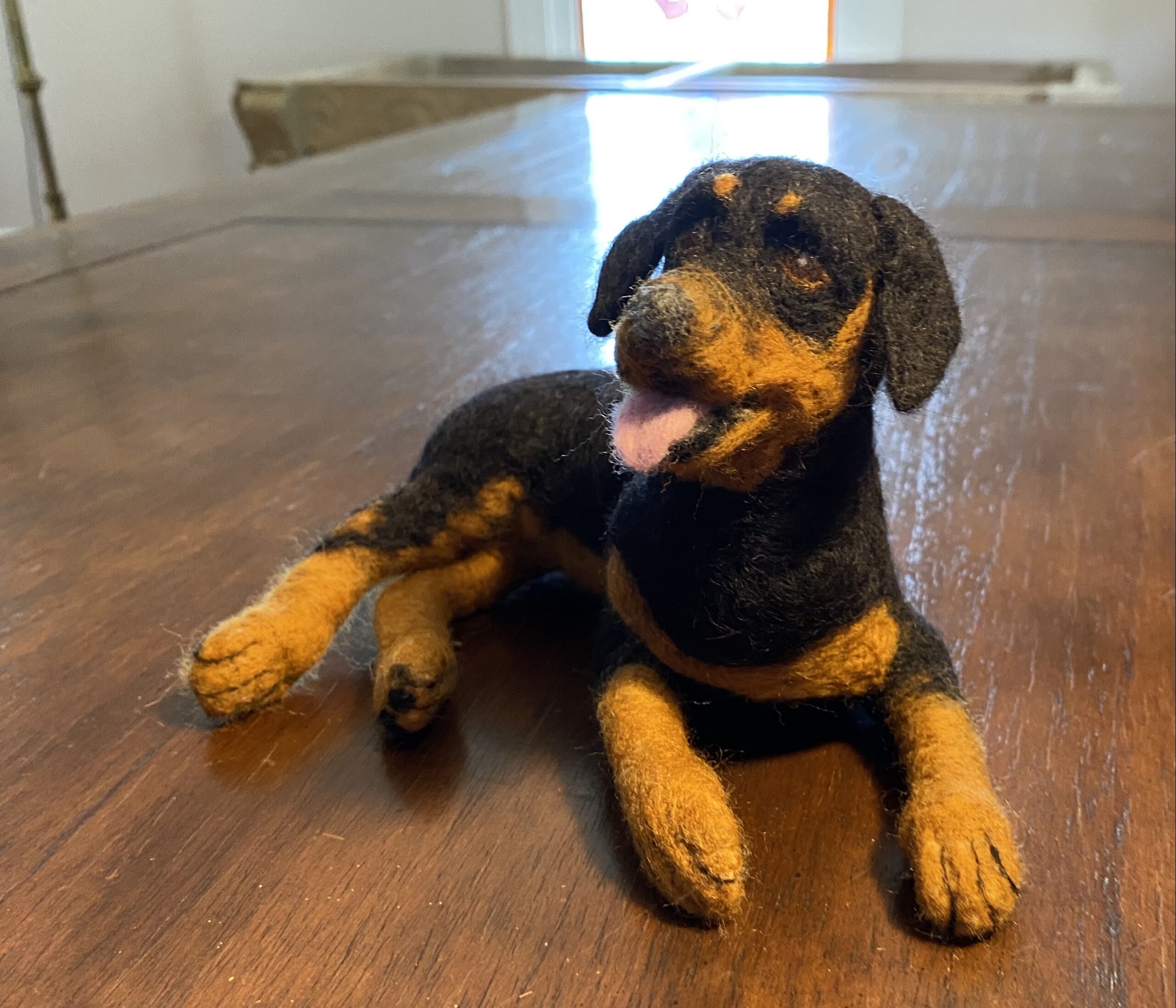 Needle felt Rottweiler by CeeBeers