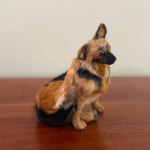 Needle felted German Shepherd by CeeBeers