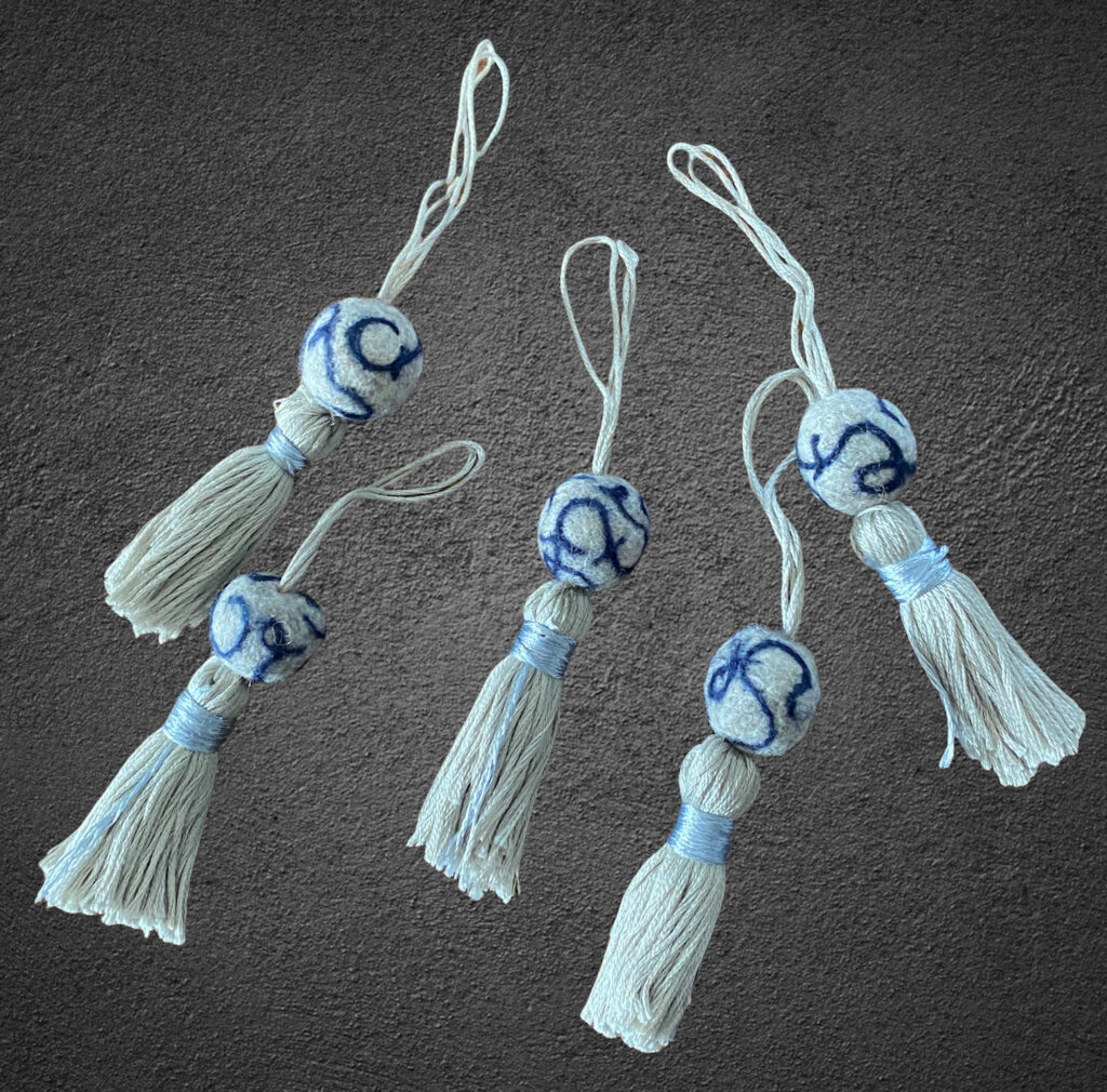 Felt tassels